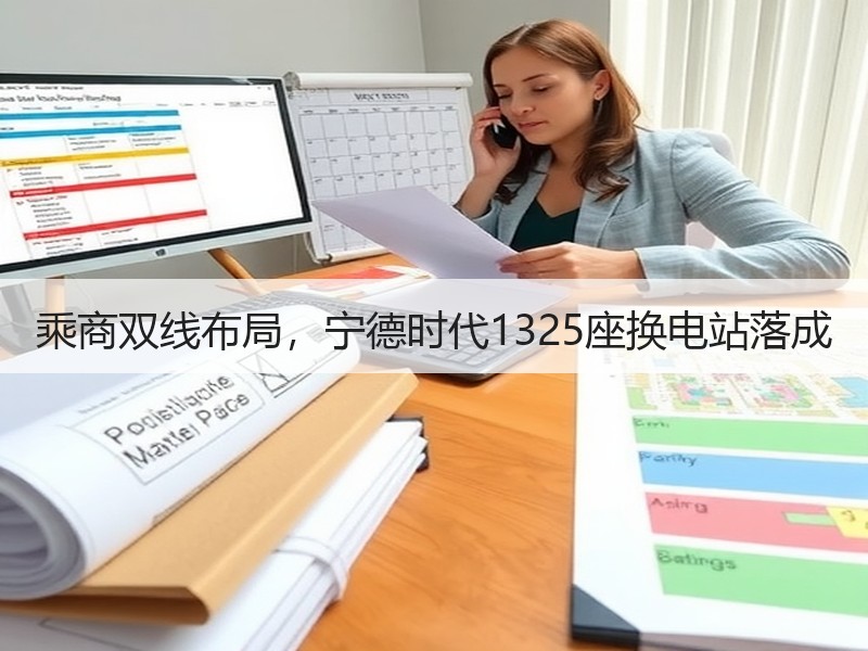 乘商双线布局，宁德时代1325座换电站落成