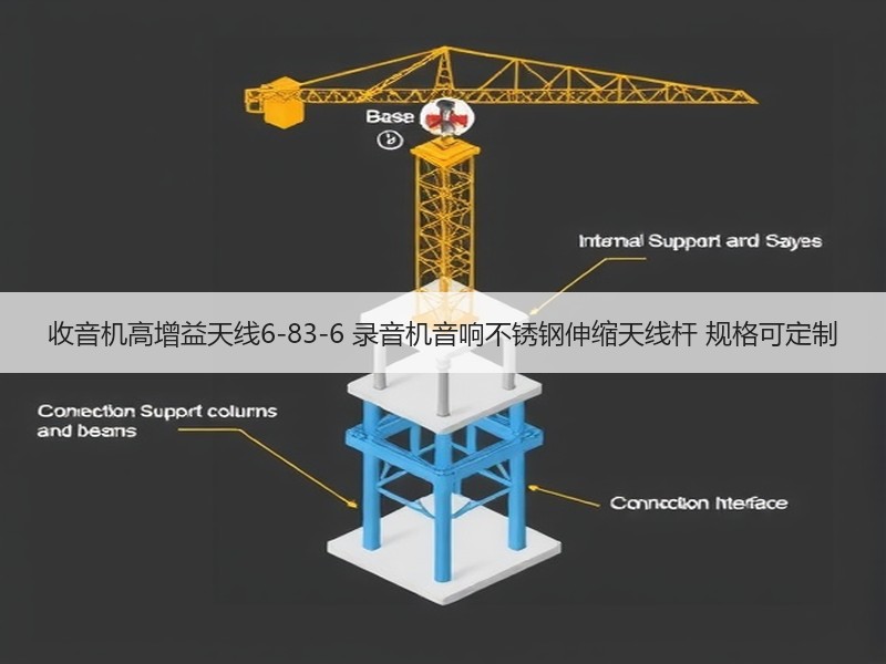 收音机高增益天线6-83-6 录音机音响不锈钢伸缩天线杆 规格可定制