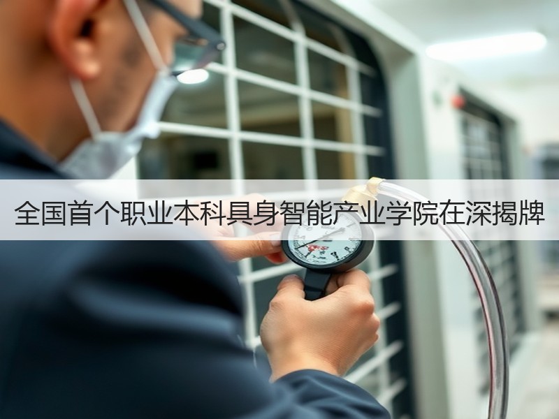 全国首个职业本科具身智能产业学院在深揭牌