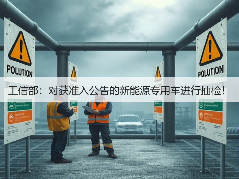 工信部:对获准入公告的新能源专用车进行抽检! 工信部:对获准入公告的新能源专用车进行抽检!