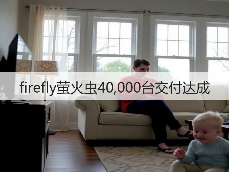 firefly萤火虫40,000台交付达成