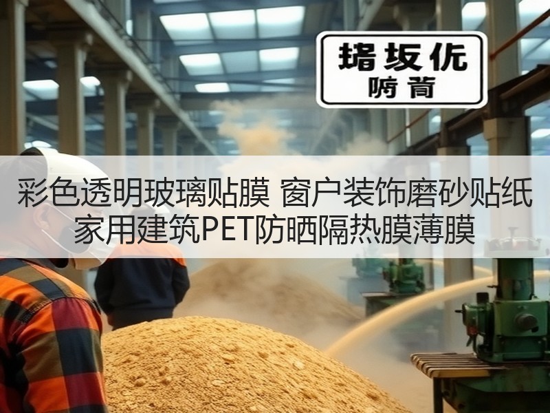 彩色透明玻璃贴膜 窗户装饰磨砂贴纸 家用建筑PET防晒隔热膜薄膜
