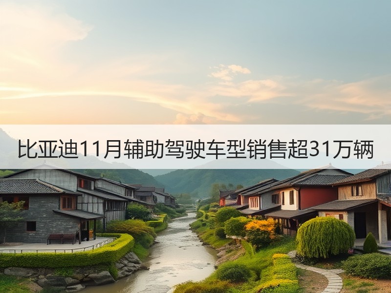 比亚迪11月辅助驾驶车型销售超31万辆 比亚迪11月辅助驾驶车型销售超31万辆