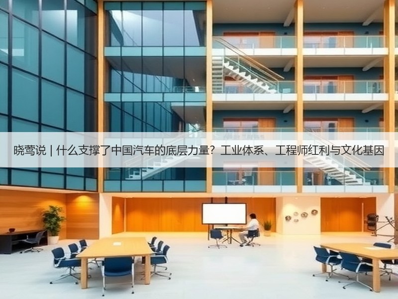 晓莺说 | 什么支撑了中国汽车的底层力量?工业体系、工程师红利与文化基因 晓莺说 | 什么支撑了中国汽车的底层力量?工业体系、工程师红利与文化基因