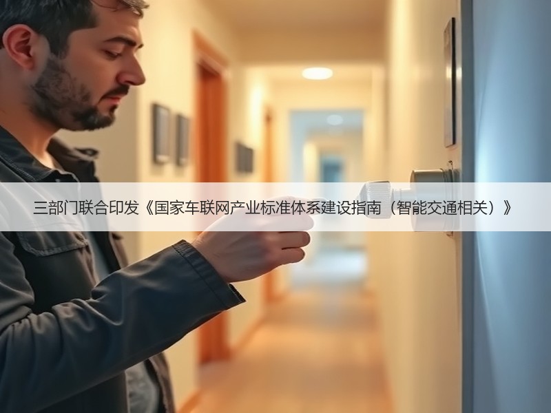 三部门联合印发《国家车联网产业标准体系建设指南（智能交通相关）》