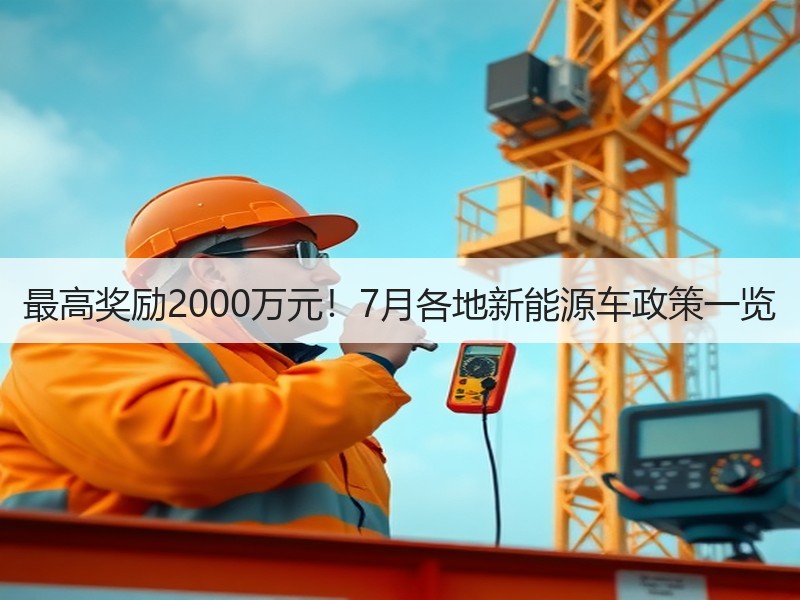 最高奖励2000万元!7月各地新能源车政策一览 最高奖励2000万元!7月各地新能源车政策一览