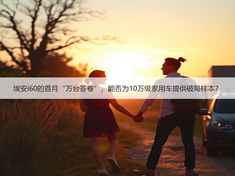 埃安i60的首月“万台答卷”，能否为10万级家用车提供破局样本？