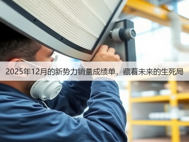 2025年12月的新势力销量成绩单，藏着未来的生死局