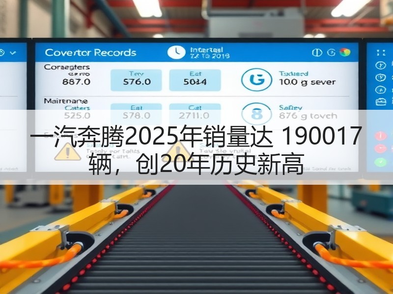 一汽奔腾2025年销量达 190017 辆，创20年历史新高