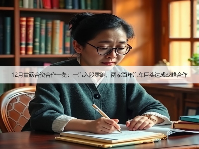 12月重磅合资合作一览：一汽入股零跑；两家百年汽车巨头达成战略合作