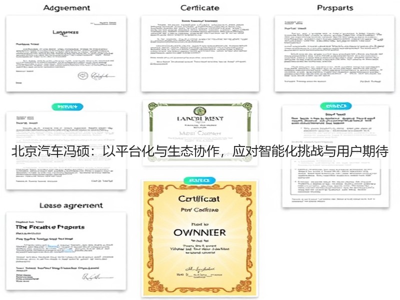 北京汽车冯硕：以平台化与生态协作，应对智能化挑战与用户期待