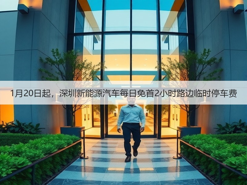 1月20日起,深圳新能源汽车每日免首2小时路边临时停车费 1月20日起,深圳新能源汽车每日免首2小时路边临时停车费